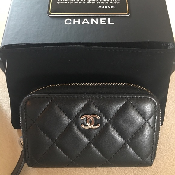 CHANEL Handbags - Chanel Lambskin Leather Quilted Coin Purse. Only used 2X .